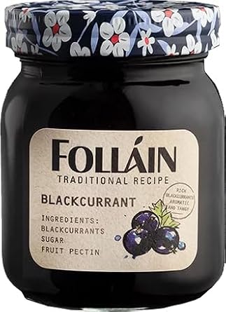 Follain Traditional Irish Blackcurrant Jam 370g (13oz)