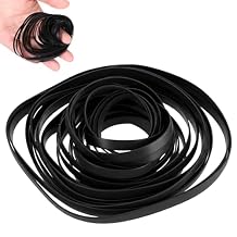 50 Pcs Cassette Belts Recorder Rubber Belts Recorder Repair Maintenance Tape Machine Rubber Belt 40-135 mm Mix Size 4mm Width Flat Cassette Belt for DVD CD LD VCR Repeater Drives