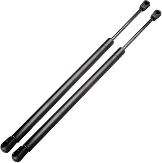 2X Front Hood Lift Support Auto Springs Prop Fits 4352 (Black,Steel Product)