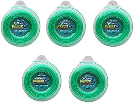 Cyclone Desert Extrusion CY080D1/2 .080x 200' Commercial Trimmer Line Green (5-Pack) - Made in the USA