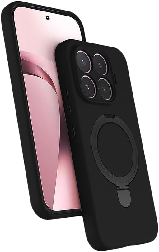 Coverzone Xiaomi Mi 17T Pro ile uyumlu Kılıf MagSafe ile uyumlu Z-Samara Kapak Wireless Şarj Özellikli Stand Olabilen Mi 17T Pro kilif Siyah