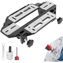 Aluminum Alloy Door Hinge Jig, Door Hinge Adjustment Tool for Template Jig and Concealed Hinge Jig, Door Lock Installation Kit, Lightweight Woodworking Hole Opener Slotting Locator