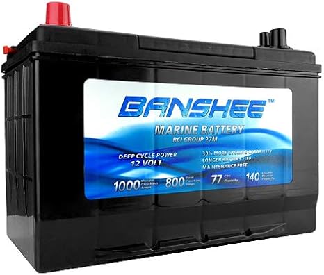 Marine Battery Replaces D27M 8027-127 Group 27