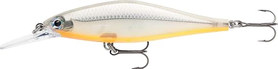 Rapala Shadow Rap Shad Deep 9, Bone, Slow-Rising Jerkbait Lure for Bass, Walleye, and Predator Fish