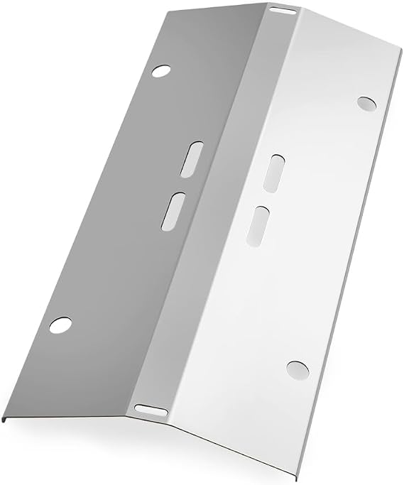 Heat Plate Shield Replacement for Cuisinart CGG-200 CGG-220 CGG-240 Gas Grill Models, Stainless Steel Heavy Duty BBQ Parts Flame Tamer Accessories, 16 3/4" x 7 3/8"