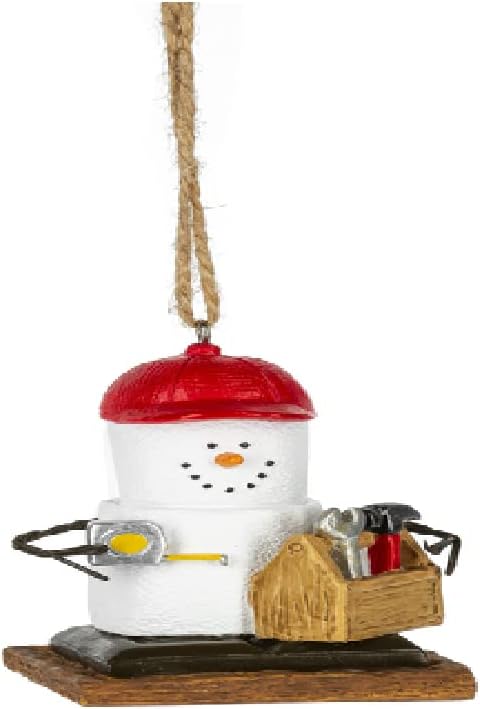Ganz S'mores DIY Ornament, Polyresin, 2.13 Inches Width, 3 Inches Height, Multicolor