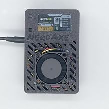 NerdAxe Bitcoin Miner BTC Open Source Solo Miner NerdAxe Miner 500ghs BM1366 Solo Asic Miner with Smart Cooling Fan with PSU