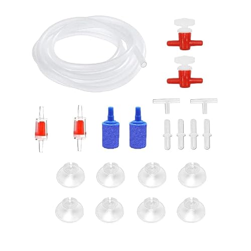 Aquarium Air Motor Set - 5 Meters Air Hose and Spare Parts