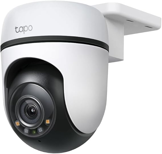 Tapo C51A 2K WLAN Outdoor Surveillance Camera 360° Pan/Tilt Full Colour Night Vision Person Detection Motion Tracking Two-Way Audio MicroSD Card up to 512 GB