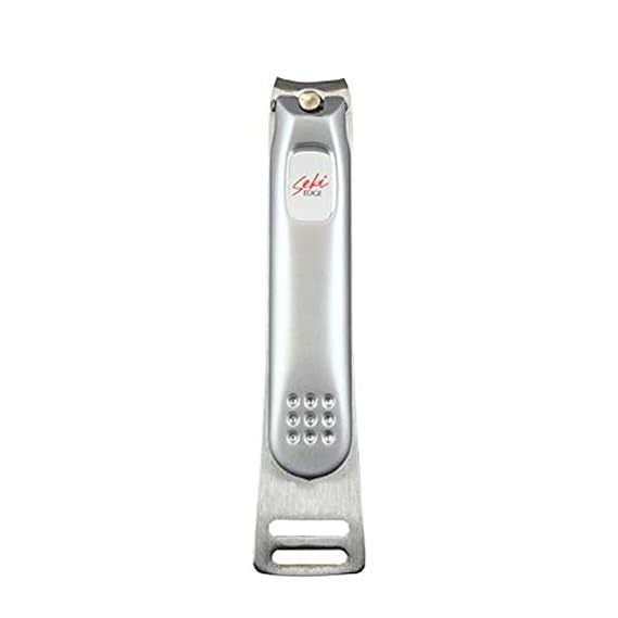 Seki Edge Stainless Steel Toenail Clippers - (SS-107) - Sharp Cutting Edges for Thick Nails for Men & Women - Professional & Home Use - Made in Japan