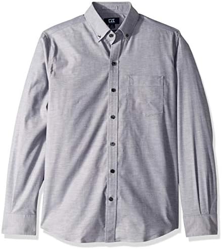 Cutter & Buck Mens Wrinkle Resistant Easy Care Stretch Oxford Button Down Shirt