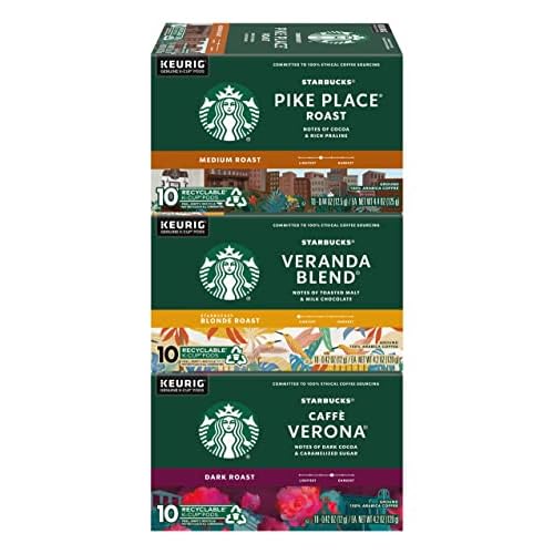 Starbucks Coffee K-Cups for Keurig Brewer 30 Piece Variety Pack