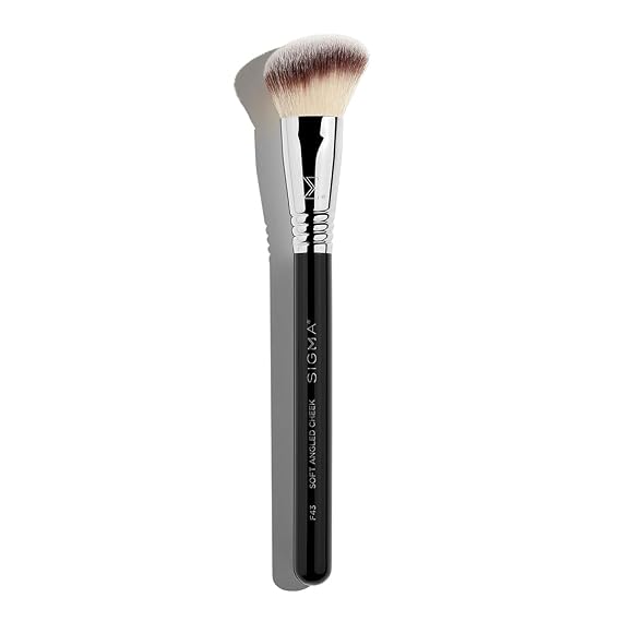 Sigma Beauty F43 Soft Angled Cheek Brush - Blush Brush, Buildable Coverage