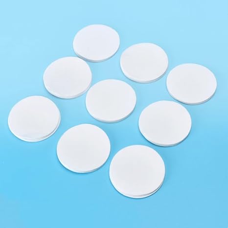 50PCS Glass Fiber Hydrophilic Microporous Filter Membrane, Particulate Matter Sampling Microporous Filter Paper Diameter 90mm, Aperture 5m