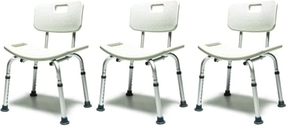 Lumex Bath Seat With Back Standard Gray