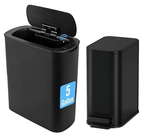 Cesun 1.3 Gal Step Can and 5 Gal Automatic Can