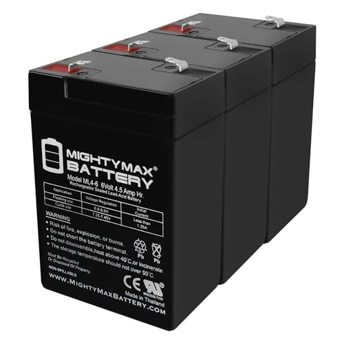 Mighty Max Battery 6V 4.5AH SLA Replacement Battery for Abbott Lab Patrol Pump - 3 Pack
