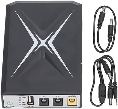 Mini UPS Battery Backup 10400mAh Uninterruptible Power Supply, Compact for Router, Backup Power for Security Camera
