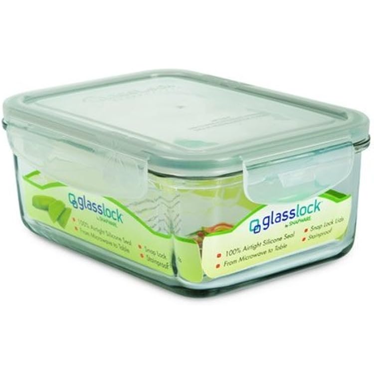 Glasslock Food Storage Container - 3.2 Cup Rectangle