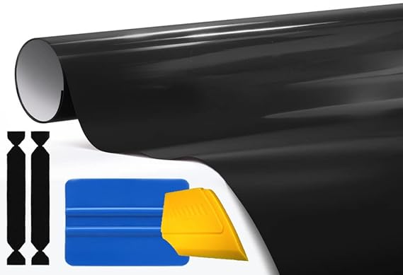 3M 1080 Gloss Black Air-Release Vinyl Wrap Roll with Toolkits (2ft x 5ft)