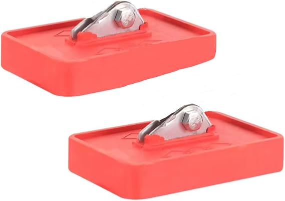 Extension Ladder Replacement Shoe Kit, Extension Ladder Feet Foot Pads Cover, Ladder Accessories Parts (Red)