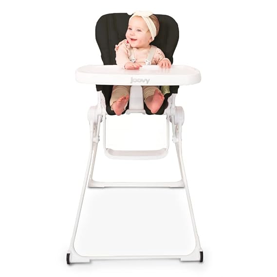 Joovy Nook NB Reclining High Chair with Front Wheels, Jet