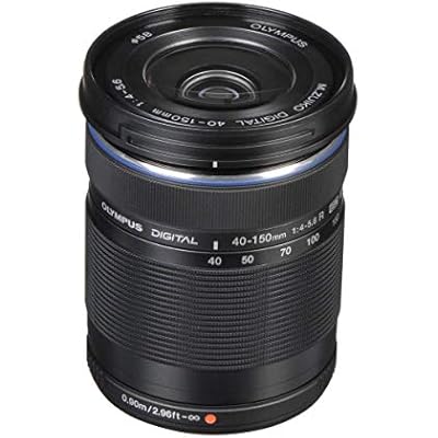 Olympus M.Zuiko Digital 40-150mm F4.0-5.6 R Black for Micro Four Thirds System Camera, 3.75x Zoom Lens, Portable Design