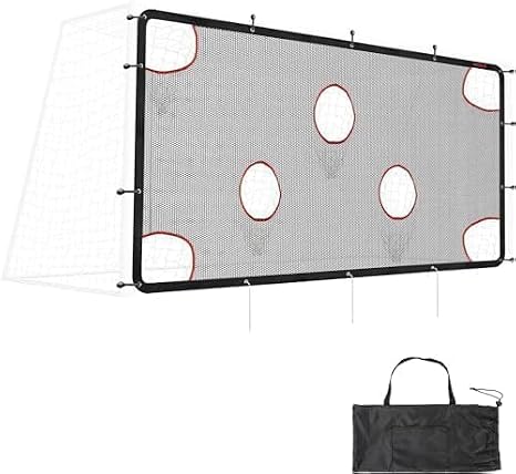 AKOZLIN Soccer Goal Target Net Soccer Shooting Training Aid with 7 Scoring Target Zones Soccer Field Nets Football Practice Training Equipment Accessory (Net Only)