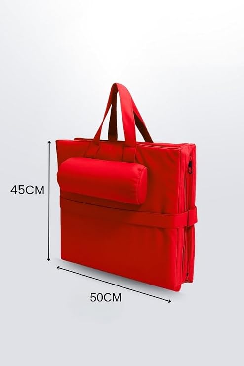 Ecm Proger Taşınabilir Katlanır Çanta Şezlong Minderi Kırmızı 190x50 cm