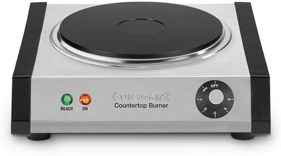 Cuisinart CB-30P1 Cast-Iron Single Burner, Stainless Steel