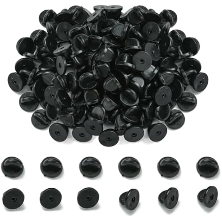 Pin Backs, Butterfly Clutch Pin Backings Rubber Pin Backs for Crafts Making Lapel Pin Backs for Badge Brooch 120 PCS