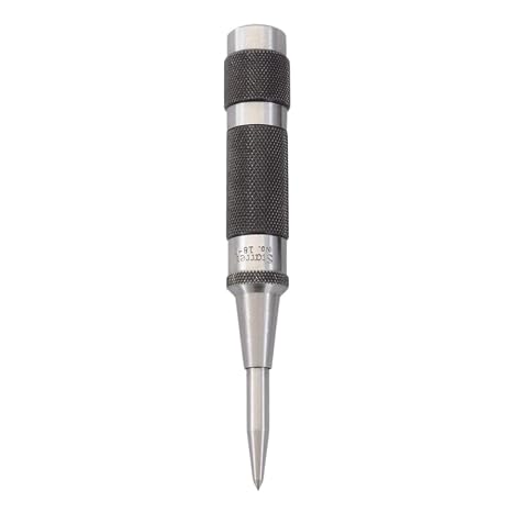 Starrett Steel Automatic Center Punch, 5-1/4" Length, 11/16" Punch Diameter