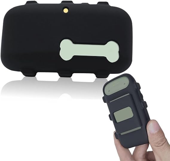 Silicone Holder for Tractive XL GPS Dog Tracker for collar,Black,1pack | Rubber Accessories Cover protect Finder Anti-Scratch,Secure durable Sturdy Case with Strap For Pet Cat belt