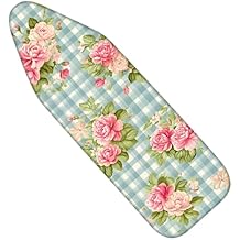 Nuxovilar Ironing Board Cover Needle Cotton 15x54 Inches | Ironing Board Cover and Pad Plaid Floral Needle Cotton for Laundry Room, Bedroom, Craft Space