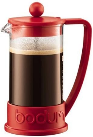 Bodum New Brazil 3-Cup French Press Coffee Maker, Red