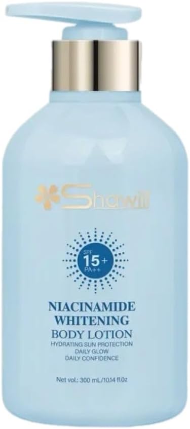 Shawill Niacinamide Whitening Body Lotion, SPF15+, Moisturizing Whitening, 10.1 fl oz 300 ml