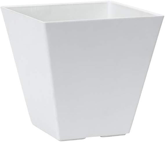 Novelty Artstone 35082 Ella Square Planter, White
