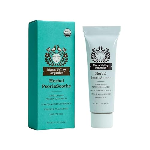 Moon Valley Organics Herbal PsoriaSoothe from With Flax Oil, Beeswax, and Aloe Vera - For Moisturizing Skin Imbalances - Relief for Psoriasis, Eczema, Dry and Itchy Skin - For Adults and Children