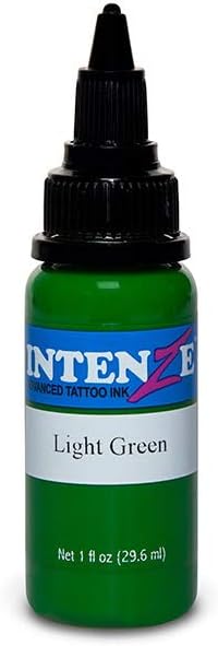 Intenze tattoo ink,Light Green, 1 oz bottle