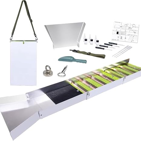Folding Sluice Box Kit for Gold Prospecting and River Mining Activities