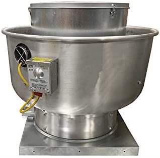 Centrifugal Upblast, High Speed Direct Drive Exhaust Fan, Single Phase with Speed Control, 600-1000 CFM (VXD33)