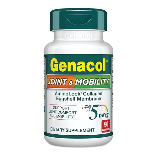 Genacol Joint & Mobility Eggshell Membrane and Ultra-Hydrolyzed Collagen Peptides, Support Joint Comfort & Mobility, Results in as Little as 5 Days, 90 Capsules 30-Day Supply