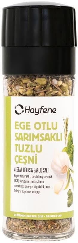 Ege Otlu Sarımsaklı Tuzlu Çeşni 40 gram (Değirmen Kapaklı)