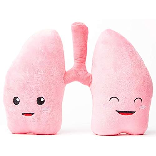 nerdbugs Lung Plush - We Be-Lung Together!Pulmonologist Gift and Respiratory Therapist Gifts, Cancer and Transplant Gift, Pulmonary Nurse, Med Student