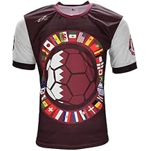 ARZA Mens Soccer Jersey 2022 International National Teams Mundialista Burgundy