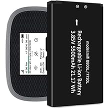 [Upgraded] 5500 mAh MiFi 8800L/7730L Battery, BOANV Ultra High Capacity Replacement Battery for Novatel Jetpack MiFi 8800L 7730L Battery Mobile Hotspot P/N: 40123117