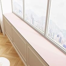 Diatom Mud Window Sill Mat Fresh Solid Color, 4mm Thick Cushion Pad Window Ledge Protector, Absorbent Dustproof Window Guard for Home Apartment(Pink,100x10cm(39x4in))