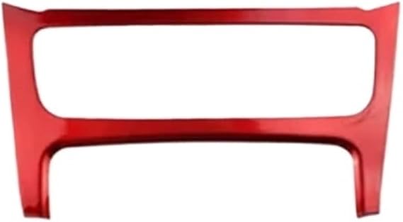 Gear Shift Panel Trim,Fit For Ford, Focus 3 MK3 2015-2018 Inner Cover Stickers Car Accessories LHD ST ABS automotive center console decoration(Central control red)