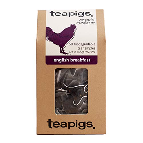teapigs Black Tea Bags Made With Whole Leaves Pack of Tea Bags, english breakfast, 50 Count 5423