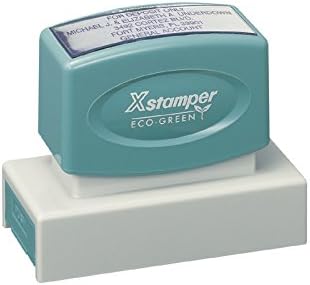 Xstamper Pre-Inked Custom Stamp N18 7/8" x 2-3/4"